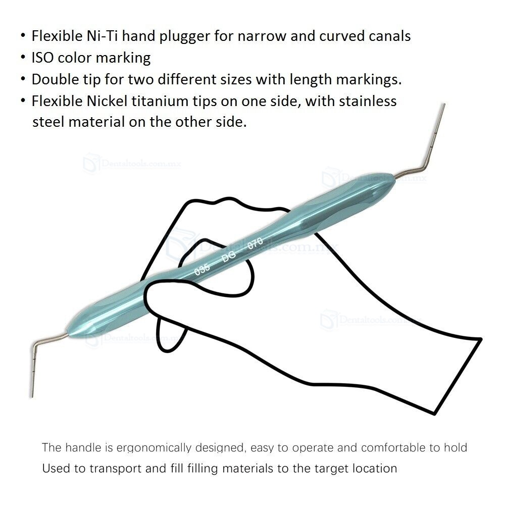 Kit de condensadores manuales NiTi para endodoncia en 4 tama&ntilde;os